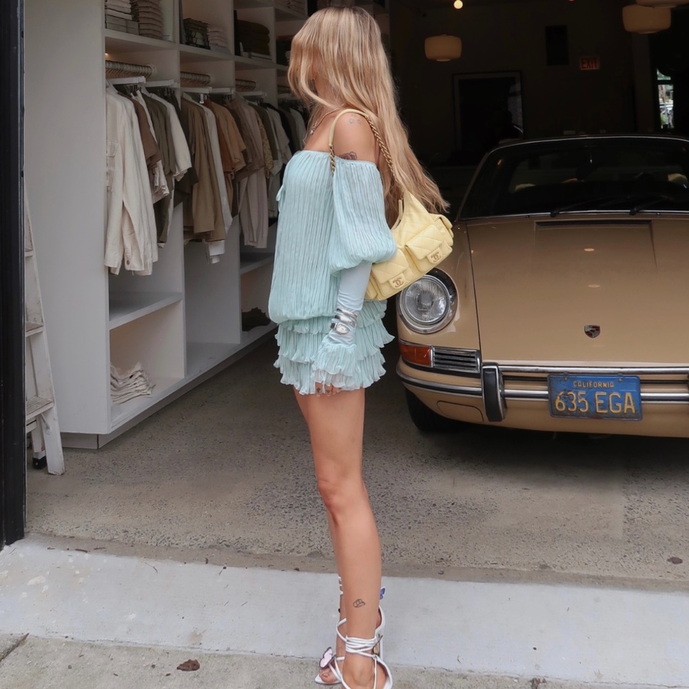 Blumarine off shoulder dress